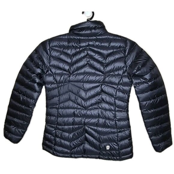 Orage Women's Black Quilted Puffer Down Coat Full Zip Size Small Packable t5 - Picture 2 of 10